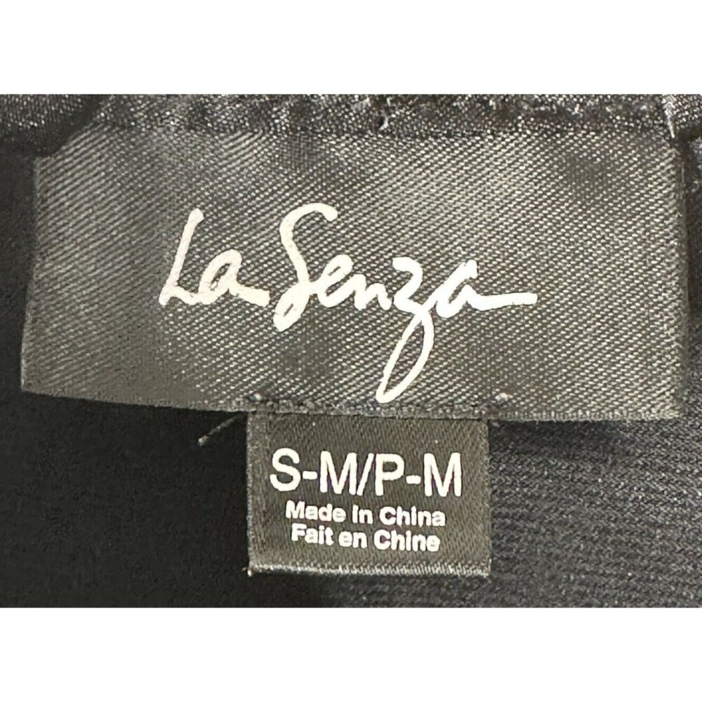 La Senza Womens Lingerie Kimono Robe Silky Feel Short Sleeve Black Small-Medium - Picture 7 of 11